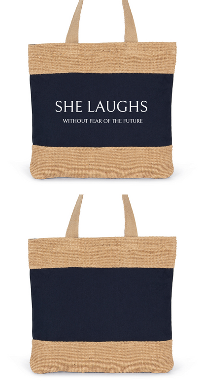 POSITIVE SHOPPER 'SHE LAUGHS WITHOUT FEAR OF THE FUTURE' (LIMITED EDITION)